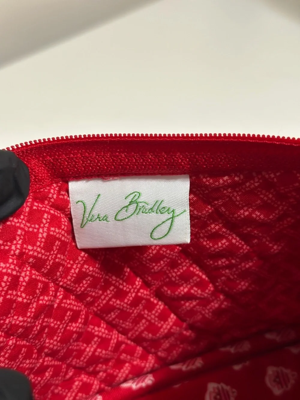 Vera Bradley small quilted crossbody bag in the retired Nantucket Red pattern
